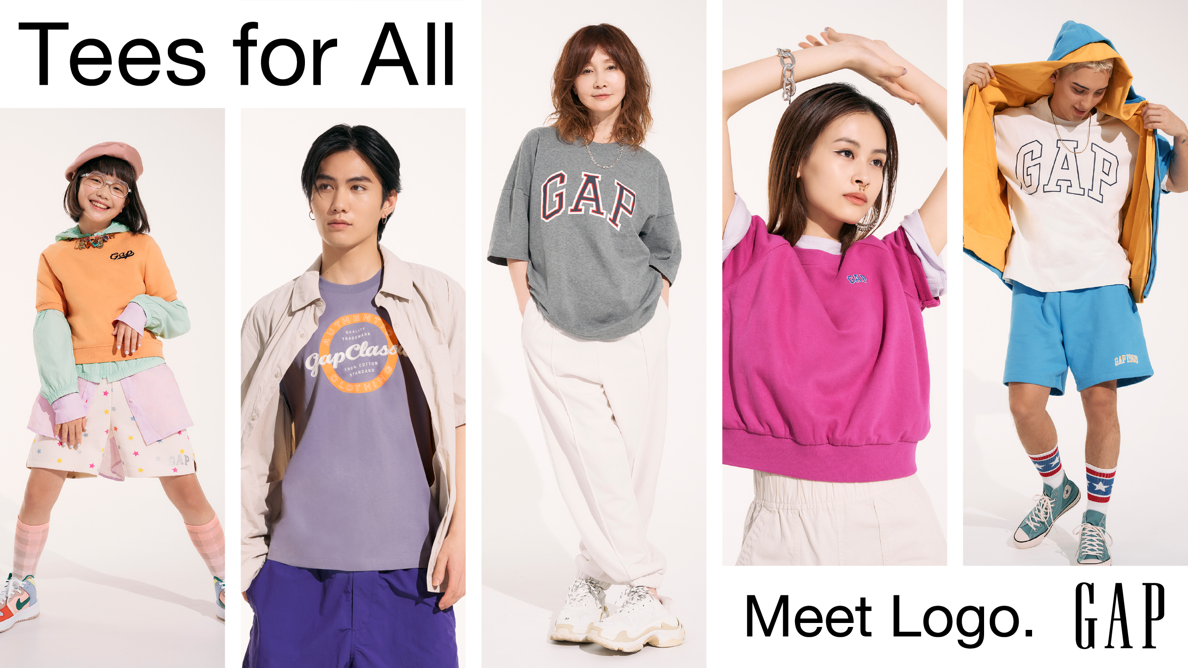 GapがYOU、大平修蔵、高橋らら、RIOSKE、COCOを起用したSummer